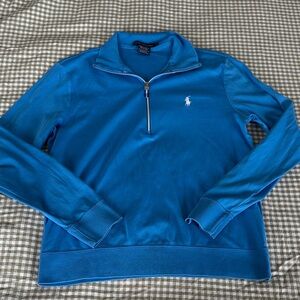 Polo by Ralph Lauren Women’s Blue Zip-Up Golf Sweater